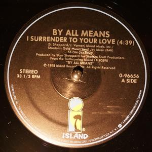 Front Cover Single By All Means - I Surrender To Your Love