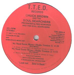 Front Cover Single Chuck Brown And The Soul Searchers - We Need Some Money