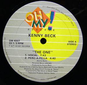 Front Cover Single Kenny Beck - The One