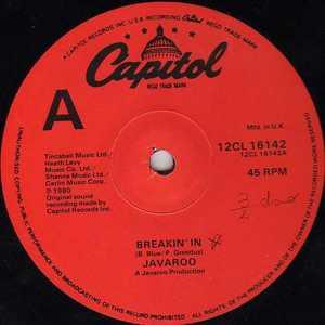 Front Cover Single Javaroo - Breakin' In