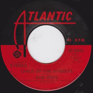Front Cover Single Sam Dees - Child Of The Streets