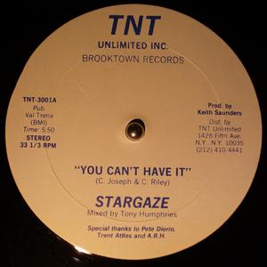 Front Cover Single Stargaze - You Can't Have It