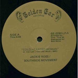 Front Cover Single Jackie Ross - Cold Hearted Woman