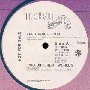 Front Cover Single The Choice Four - Two Different Worlds
