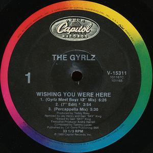 Front Cover Single The Gyrlz - Wishing You Were Here