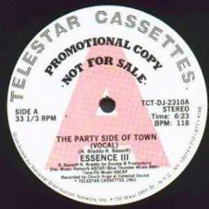 Front Cover Single Essence Iii - The Party Side Of Town