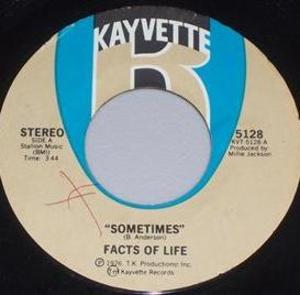 Front Cover Single Facts Of Life - Sometimes