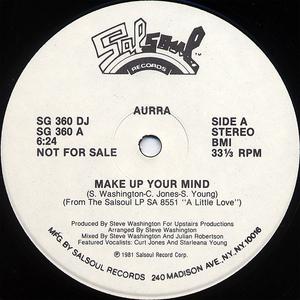 Front Cover Single Aurra - Make Up Your Mind