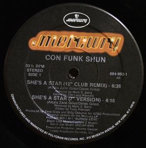 Front Cover Single Con Funk Shun - She's A Star