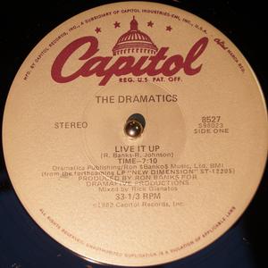 Front Cover Single The Dramatics - Live It Up