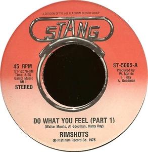 Front Cover Single The Rimshots - Do What You Feel