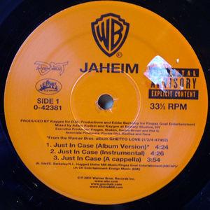 Front Cover Single Jaheim - Just In Case