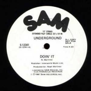 Front Cover Single Underground - Doin' It
