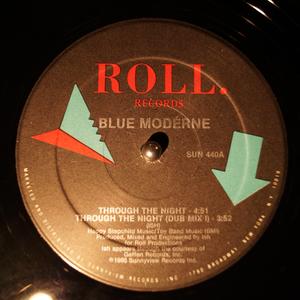 Front Cover Single Blue Moderne - Through The Night