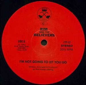 Front Cover Single Rim And The Believers - I'm Not Going To Let You Go