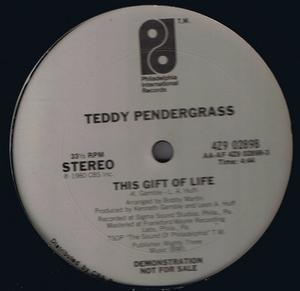 Front Cover Single Teddy Pendergrass - This Gift Of Life