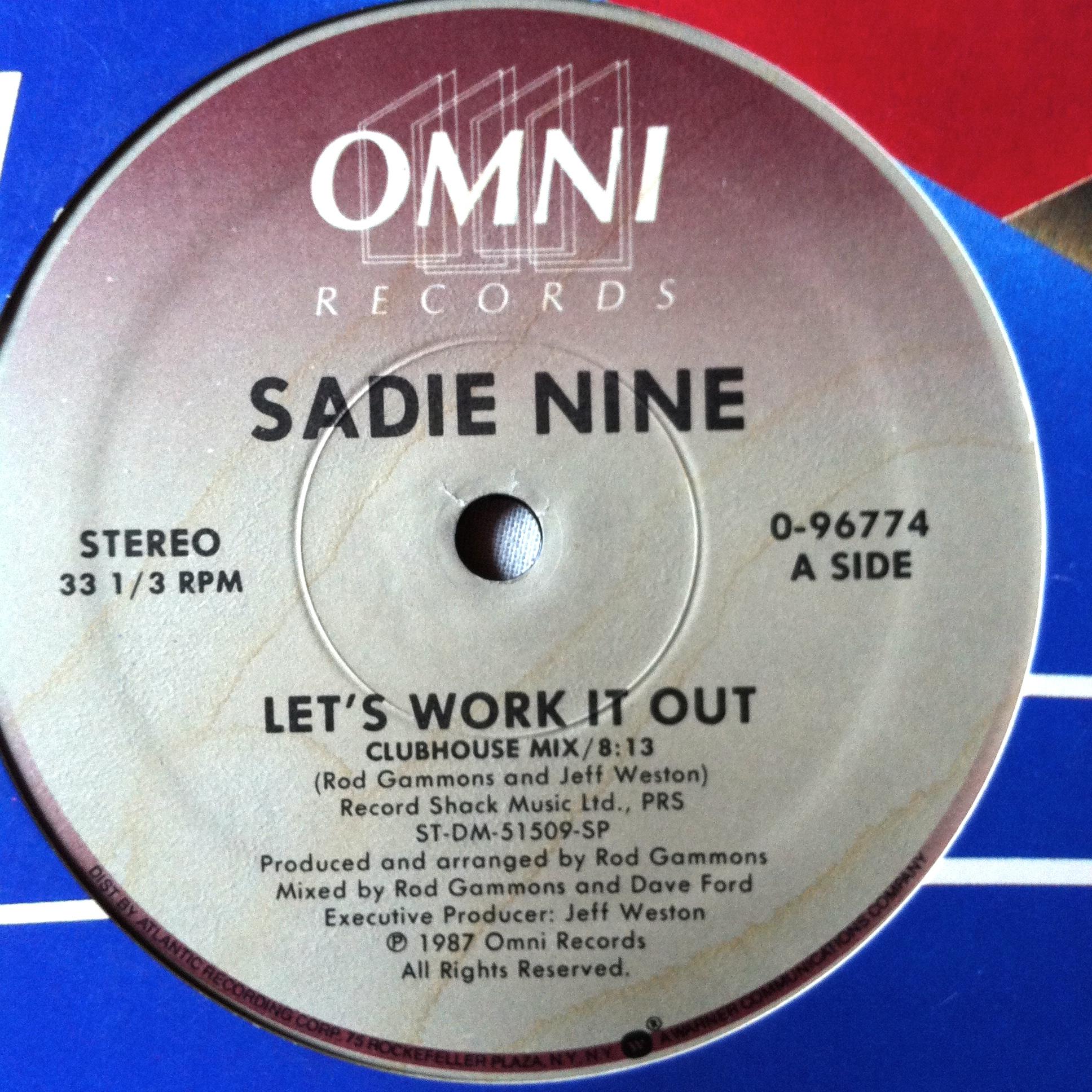 Front Cover Single Sadie Nine - Let's Work It Out