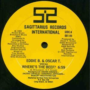 Front Cover Single Eddie B. & Oscar T. - Where's The Beef?