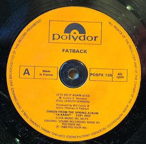 Front Cover Single Fatback - Let's Do It Again