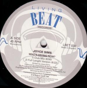 Front Cover Single Joyce Sims - Who's Crying Now?