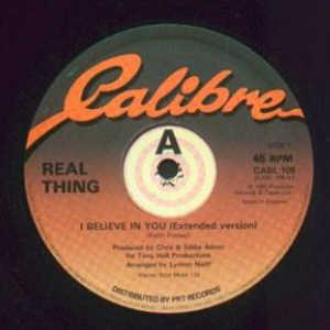 Front Cover Single The Real Thing - I Believe In You