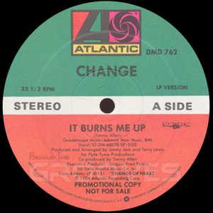 Front Cover Single Change - It Burns Me Up