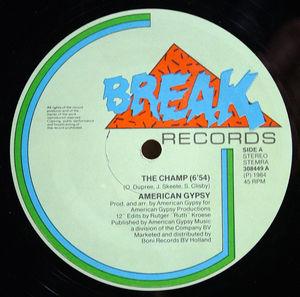 Front Cover Single American Gypsy - The Champ