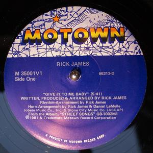 Front Cover Single Rick James - Give It To Me Baby