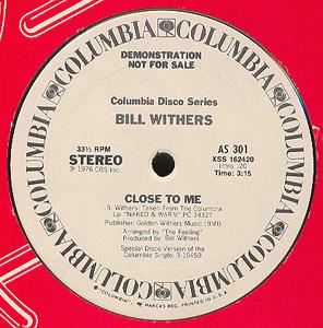 Front Cover Single Bill Withers - Close To Me