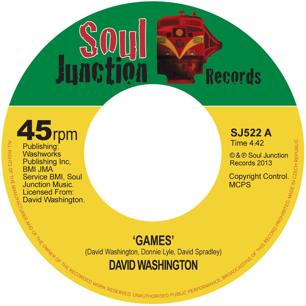 Front Cover Single David Washington - Games