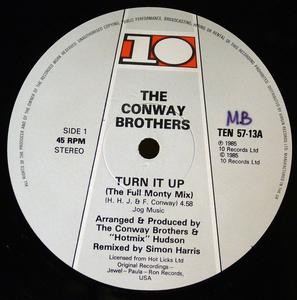 Front Cover Single The Conway Brothers - Turn It Up