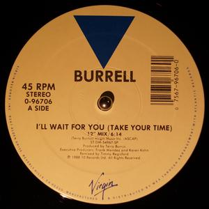 Front Cover Single Burrell - I'll Wait For You (Take Your Time)