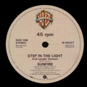 Front Cover Single Sunfire - Step In The Light