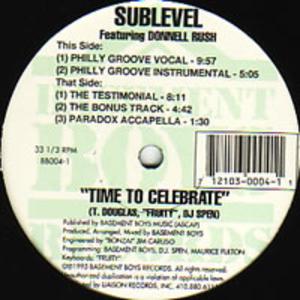 Front Cover Single Donell Rush - Time To Celebrate