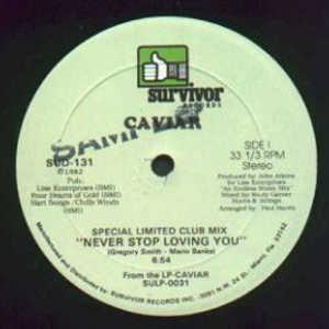 Front Cover Single Caviar - Never Stop Loving You