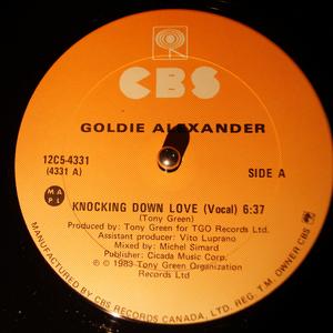 Front Cover Single Goldie Alexander - Knocking Down Love