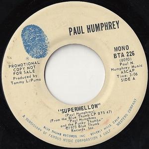 Front Cover Single Paul Humphrey - Supermellow