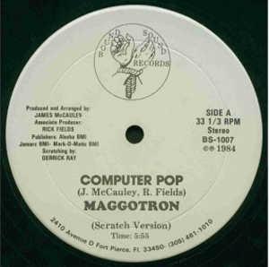 Front Cover Single Maggotron - Computer Pop