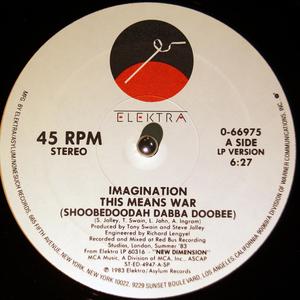 Front Cover Single Imagination - This Means War (shoobedoodah Dabba Doobee)