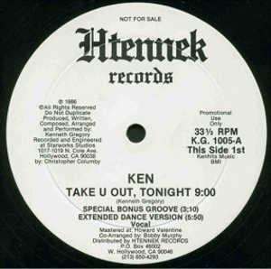 Front Cover Single Ken - Take U Out, Tonight