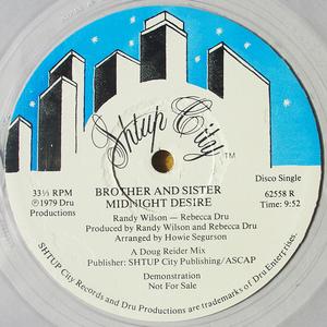Front Cover Single Brother And Sister - Midnight Desire