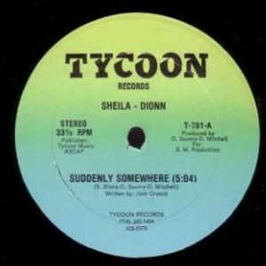Front Cover Single Sheila Dionn - Suddenly Somewhere