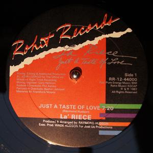 Front Cover Single La' Riece - Just A Taste Of Love