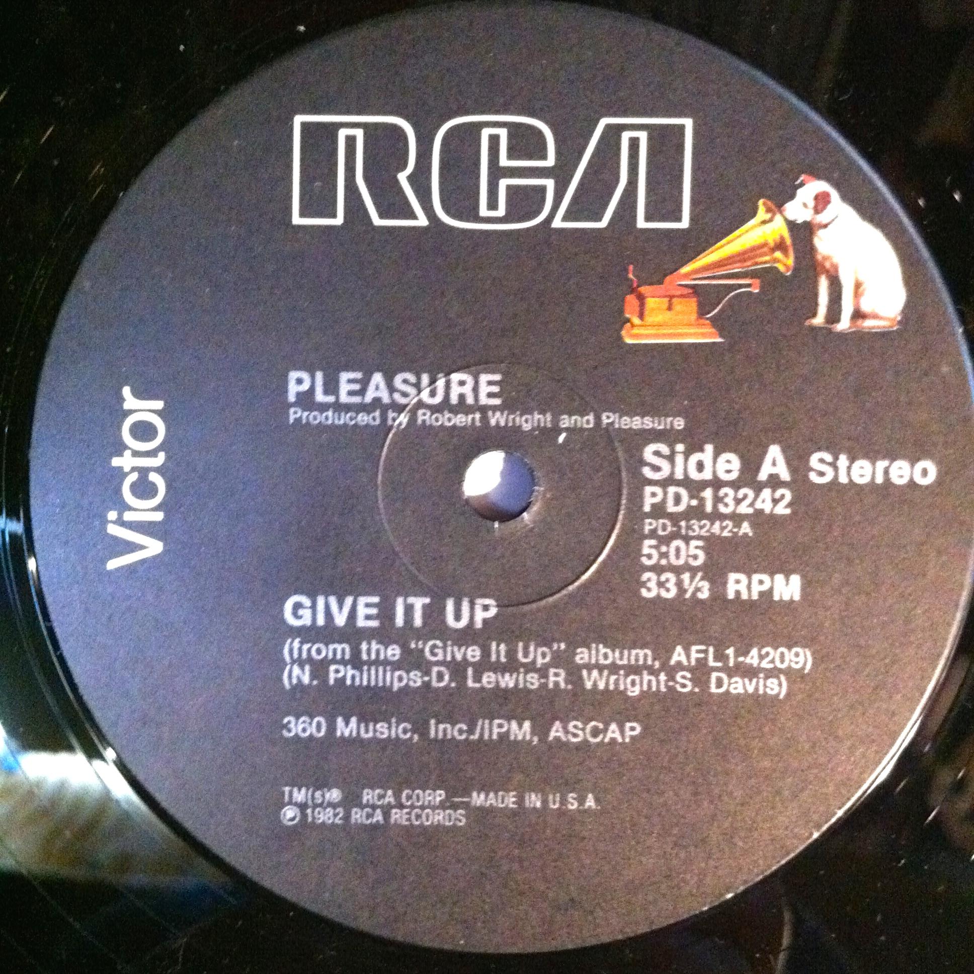 Front Cover Single Pleasure - Give It Up