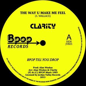Front Cover Single Clarity - The Way U Make Me Feel