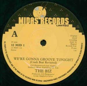 Front Cover Single The Biz - We're Gonna Groove Tonight