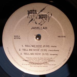 Front Cover Single Jamillah - Tell Me Now