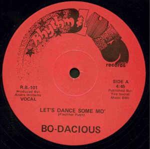 Front Cover Single Bo-dacious - Let's Dance Some Mo'