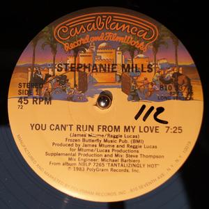 Front Cover Single Stephanie Mills - You Can't Run From My Love