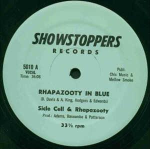 Front Cover Single Side Cell And Rhapazooty - Rhapazooty In Blue